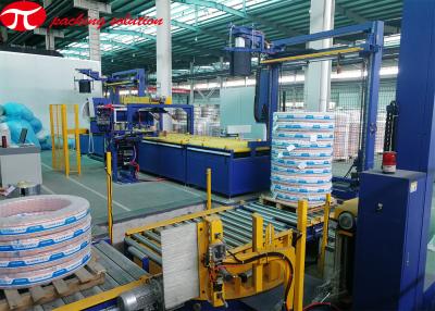 China Automatic Metal Coil Packing Line With Bubble Film OD900mm for sale
