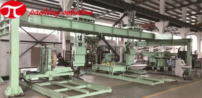 China Vertical Electric Driven Steel Coil Wrapping Line Automatic 60mm - 400mm Width for sale