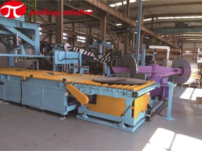 China Horizontal Steel Coil Wrapping Line Automatic 20mm-300mm Width for sale