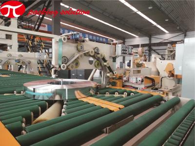 China Horizontal Steel Coil Wrapping Line /  Auto Packing Line 60-500mm Width With  Stacking System for sale