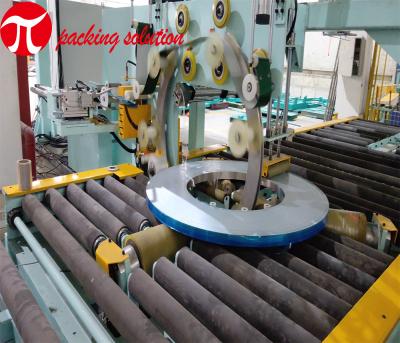 China Steel Coil Horizontal Wrapping Machine GG1000 Conveyor 70r/Min Overlap Scope 10%-90% for sale