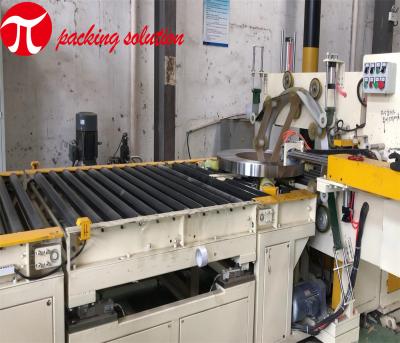 China linha de embalagem de aço automática da bobina 380V com empilhamento do sistema e descarregamento do sistema à venda
