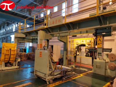 China Bobina de aço personalizada que envolve a linha com empilhamento do sistema e descarregamento do CE do sistema certificado à venda