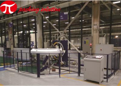 中国 3m/Min横のニット テープ大型軸受けは包む機械3kw PLC制御を伸ばす 販売のため