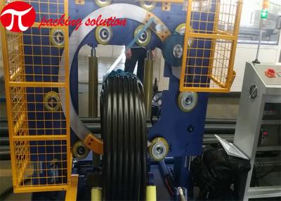 China Tipo vertical flexible modificado para requisitos particulares de la embaladora del estiramiento de la bobina del tubo que lleva la bobina 100KG en venta