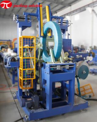 China Automatic Steel Wire Stretch Film Wrapping Machine GS300 800mm Coil OD One Year Warranty for sale