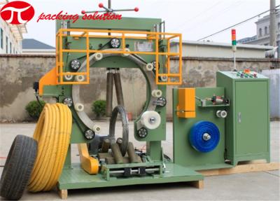 China 4.0KW Vertical Coil Packaging Line 80r/Min Ring Turning Binding Wire Wrapping Machine for sale