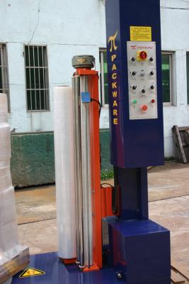 China Auto controle elétrico do PLC da máquina 1500KG do envoltório da pálete do estiramento à venda