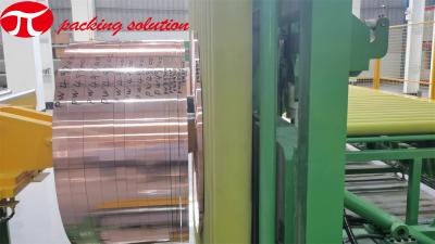 China Pesando a linha de embalagem de cobre CE automático da bobina da máquina de envolvimento ISO9001 da bobina à venda