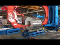 Automatic aluminum coil wrapping packaging machine