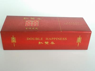 China Caixas de presente luxuosas dobráveis com logotipo feito sob encomenda, caixa de empacotamento do presente rígido do charuto do papel revestido à venda