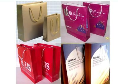 China Matt Lamination C2s Paper Packaging Hand Bags, Offset Printing Custom Paper Gift Bags For Promotion for sale