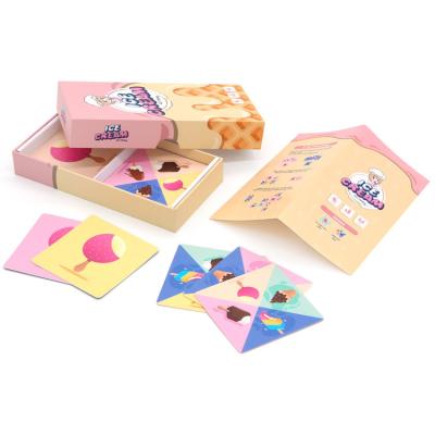China Recyclable Print Board Game Cards Customized Children'S Puzzle Card à venda