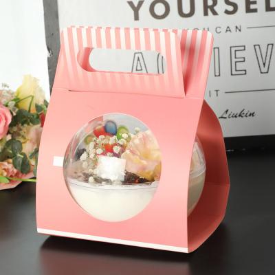 Китай Плоскодонный прозрачный шарик мусса круглого шарика коробки торта подгонял продается