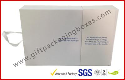 China White Magetic Electronics Packaging / Custom Advertising Video Box for sale