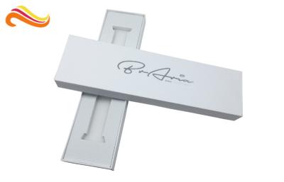 China Caja blanca de la banda de reloj de Matt, paquete premontado de la joyería con la bandeja blanca del terciopelo en venta