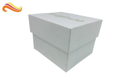 China Pearl white top and base box golden logo , smart watch box with PU pillow for sale
