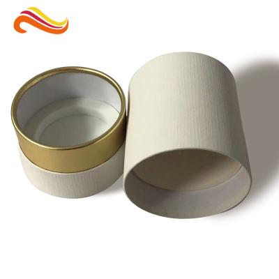 China Cardboard Cosmetic Packaging Boxes Round Tube Paper Cylinder For Perfume Bottles for sale