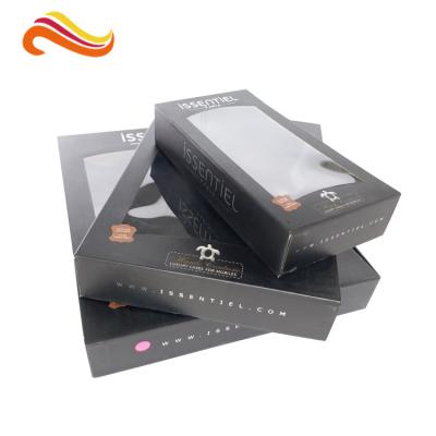 China Recyclable Custom Paper Packaging Box Phone Case Packing With Clear Window for sale