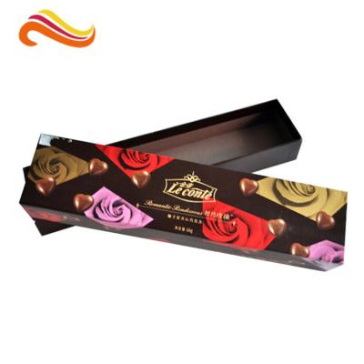 China Las cajas de empaquetado del chocolate de la paloma del cajón con el logotipo ULTRAVIOLETA del punto, caucho acabaron la caja de empaquetado del regalo del vino en venta