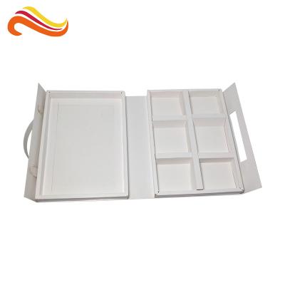 Κίνα Άσπρο διπλωμένο χρώμα υλικό κομψό σχέδιο εγγράφου κουτιών από χαρτόνι εκτύπωσης φυλλάδιων προς πώληση