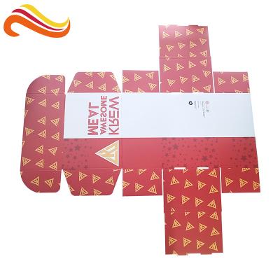 China Impressão personalizada dobrada ondulada da caixa de papel das multi cores reciclada embalando à venda