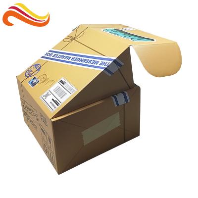 중국 우송을 위해 취급하는 접힌 골판지 상자 광택 있는 박판 인쇄 판매용
