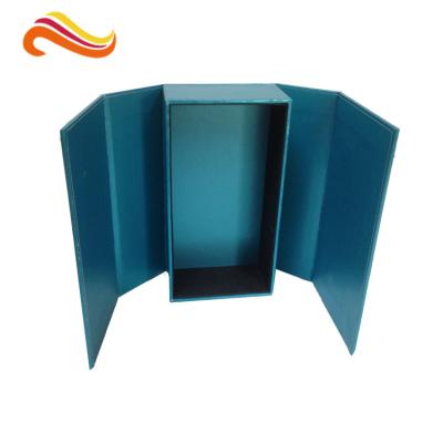 China Fashionable Magnetic Mobile Boxes , Foil Blue Gift Electronics Packaging for sale