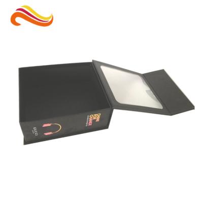 China Pantone color Printing Customized Paper Gift Box For Headphone , Clear Window Headset Boxes for sale
