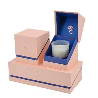 China Luxury Rigid Paper Candle Packaging Gift Box for sale
