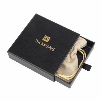 Cina Contenitori di regalo dei gioielli del cartone di Matt Black 1200g 2mm Pantone in vendita