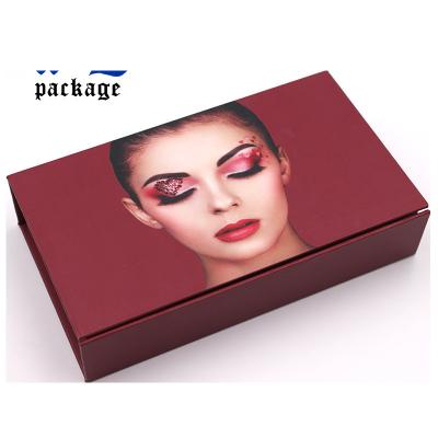 China Handmade Blister Tray Cosmetic Gift Box Makeup Brush Window Packaging for sale