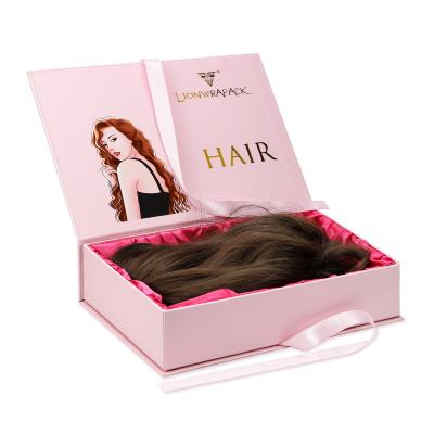 China El pelo del imán lía la caja de almacenamiento de regalo de empaquetado de la peluca de las cajas del regalo de CMYK en venta