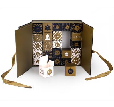 China cajas de tarjeta de Advent Calendar Gift Box Luxury de la cartulina 1200gsm pequeñas en venta
