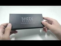 Factory Price Cosmetics Black Magnet Box With EVA Foam Insert