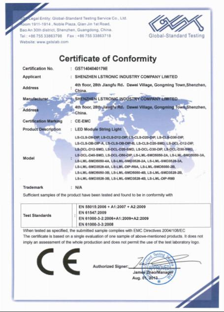 CE-EMC - Shenzhen Lstronic Electronics Co., Ltd.