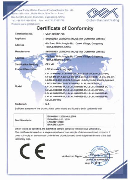 CE-LVD - Shenzhen Lstronic Electronics Co., Ltd.