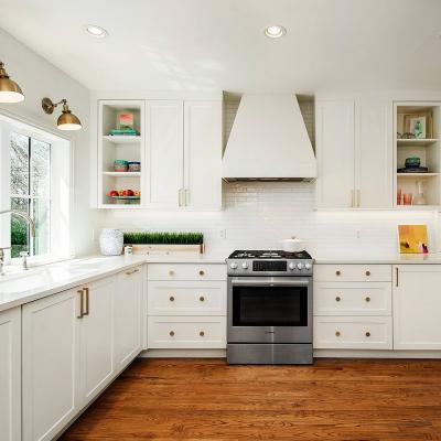 China White Shaker Solid Wood Kitchen Cabinet American Standard for sale