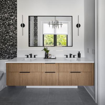 Китай Шкаф зеркала тщеты мрамора роскошного отеля тщеты Bathroom деревянного зерна плавая продается