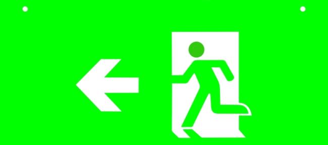 Polaris Series Copper Free Aluminium LED Emergency Exit Light Epoxy powder coating 2