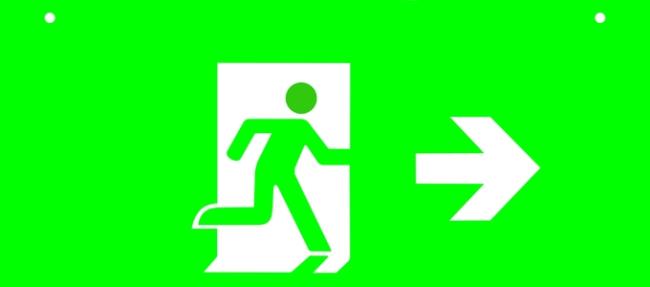 Polaris Series Copper Free Aluminium LED Emergency Exit Light Epoxy powder coating 3