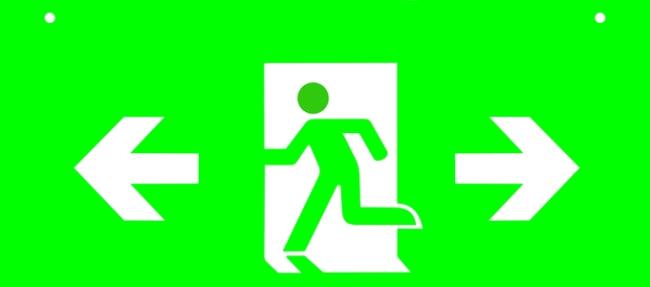 Polaris Series Copper Free Aluminium LED Emergency Exit Light Epoxy powder coating 4