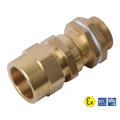 China Double Seal Unarmoured Explosion Proof Cable Gland KBM 09 10 Series for sale