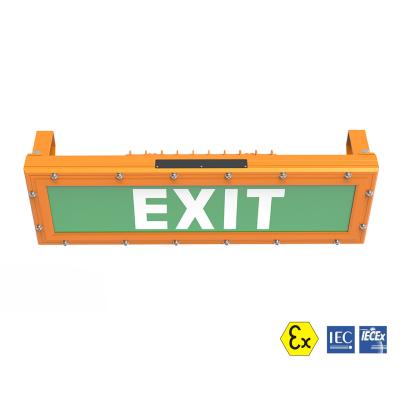 China ATEX certified 2ft Zone 1 Explosion Proof LED Exit Sign High Lumen Output for sale