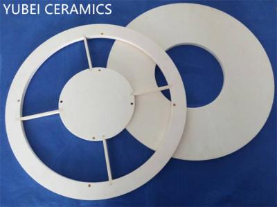 China 500mm Machining Alumina Ceramic Rings White 89HRA For Tubes for sale