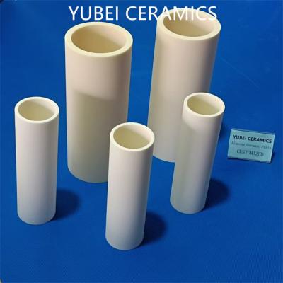 China Insulating Ivory 99% Alumina Ceramic Tubes For Electronic Components 2400MPa for sale
