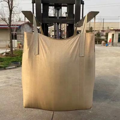 China 1000 kg 2200 lbs FIBC Jumbo Bags Heavy Duty Big Ton Bulk Container Te koop