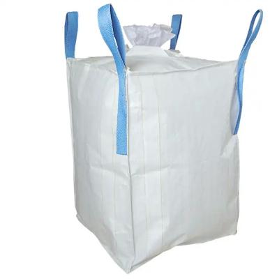 China PP FIBC Jumbo Bags Big Bulk Super Sack 1 ton 2 ton 1000kg met platte bodem Te koop