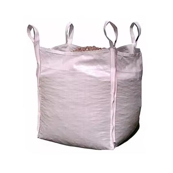 Quality Square Bottom FIBC Bulk Container Bag , Foldable FIBC Jumbo Bags For Packaging for sale