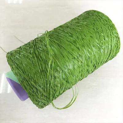 Китай 1000dtex 5000dtex 8000dtex PP плоская пряжа, переработанная синтетическая травяная пряжа продается